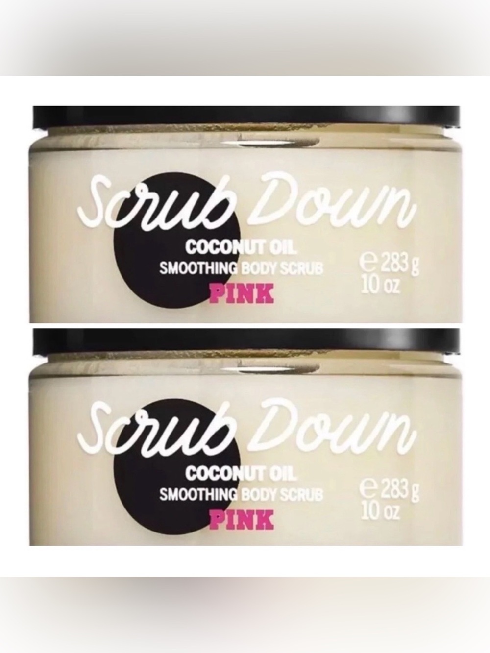Victorias Secret PINK Scrub Down Smoothing Body Scrub ~ 10 fl.oz. ( Lot of 2 )